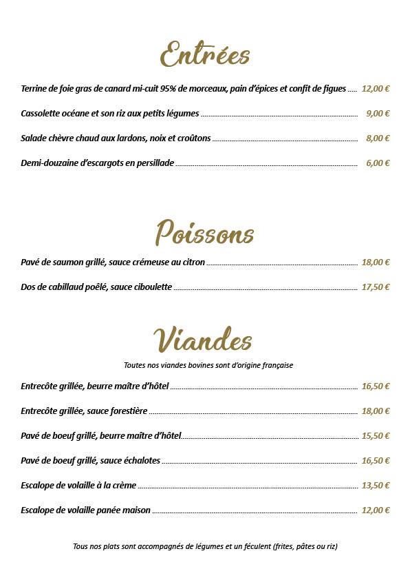 Restaurant Le Maestro - Menu Image 3